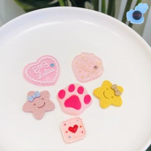 1Pcs Smile Stars Pink Color Garden Shoe Accessories Shoe Decorations For Backpack Charms Shoes Fit Bracelet Kids Gifts