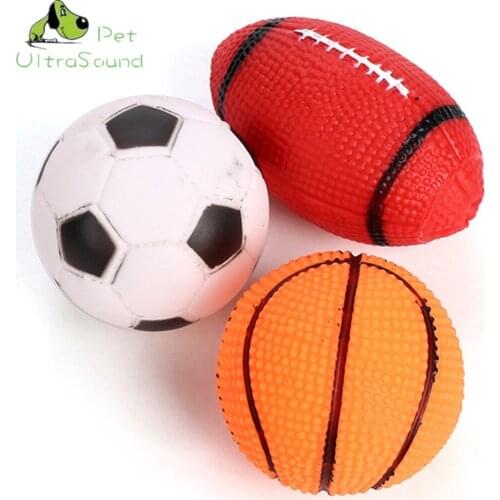 ULTRASOUND PET New Dog Toys For Small Large Dogs Chew Toys Sound Solid Resistance To Bite Playable Ball Puppy Pet Squeak Toys