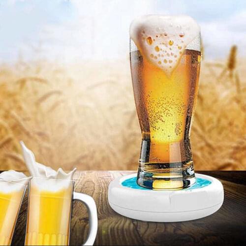 Ultrasonic Beer Foamer Portable Home Automation Beer Bubbler Built-in 1800mah Lithium Battery 3.7V 110KHZ Beer Blistering Machin