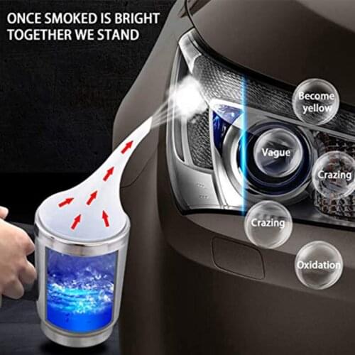 Car Headlight Maintenance Clean Retreading Agent Spray Polish Repair Fluid Headlight Polishing Anti-scratch Liquid Repair Kit To