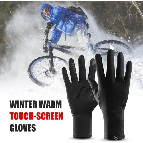 Winter Sports Warm Gloves Men Women Touchscreen Gloves Windproof Sports Gloves with Thin Polar Fleece Lining Skiing Accessories