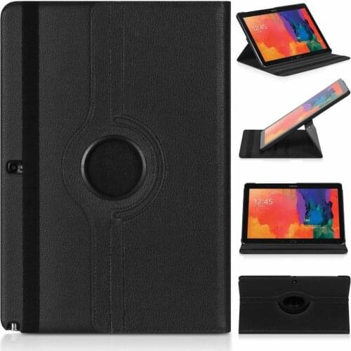 360 Degree Rotating PU Leather Flip Cover Case For Samsung Galaxy Tab Note Pro 12.2inch P900 P901 P905 SM-P900 Tablet Case Glass