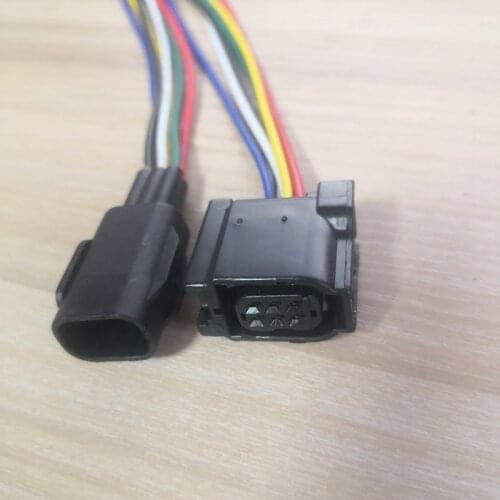 6 Pin/Way Female Male Reversing Radar Probe Connector Plug Wire Harness Pigtail For Toyota 6189-1142 6188-0706 90980-12382