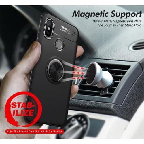 360 Degree Ring Finger Holder Car Magnet Phone Case For VIVO V11 Pro Vivo V11i Stand Case For VIVO V11 Pro