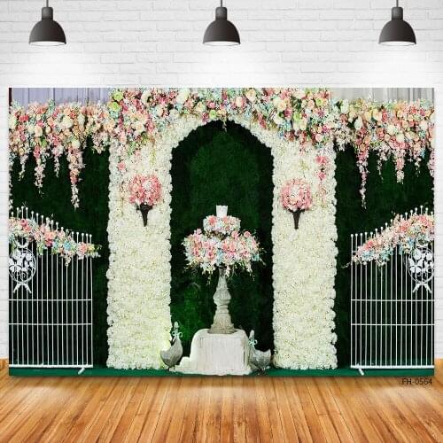 Flowers Photography Backgrounds Floral Backdrops For Photo Studio Princess Baby Shower Wedding Valentines Day Party Photocall