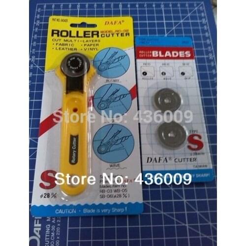 Diy Tools Top quality DAFA BRAND Rotary Cutter 28mm Fabric Paper Vinyl Circular Cut With Cutter Blades