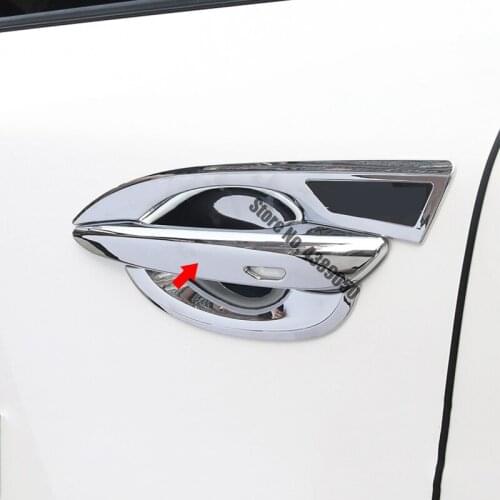 For Mazda 3 Sedan 2019 2020 Accessories ABS Chrome Car Exterior Door Handle Grab Cover Trim Sticker Car styling 4pcs