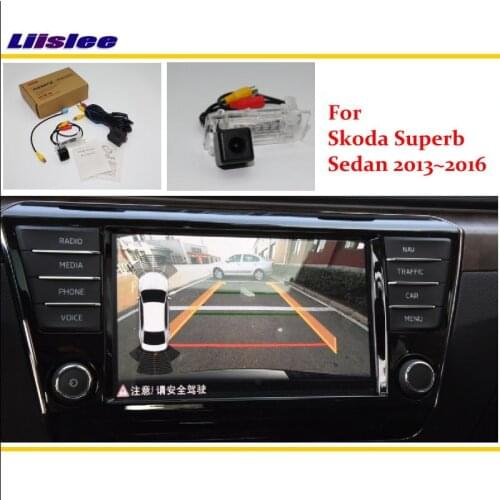 For Skoda Superb Sedan 2013~2016 RCA & Original Screen Compatible Rear View Camera / Back Up Reverse Parking Camera