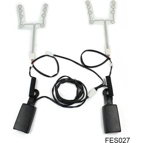 Two Seats Safety Belt Alarm System Kit For Car & Bus FES027