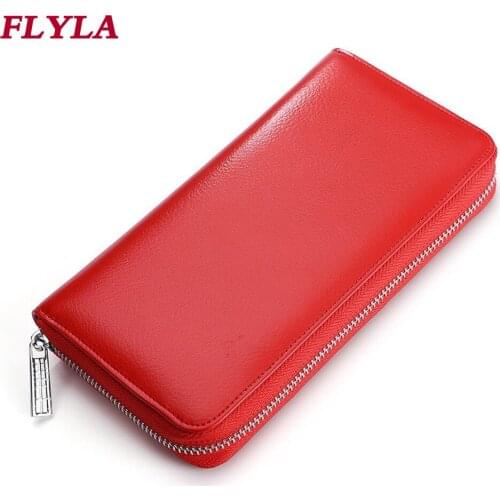 Two-layer Cowhide Unisex Wallet 2021rfid Antimagnetic Multi-function Leather Card Holder Multiple Card Slots Card Holder Wallet