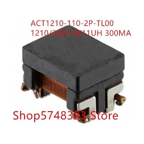 10PCS/LOT Common mode inductance ACT1210-110-2P-TL00 ACT1210 1210/3225 2X11UH 300MA