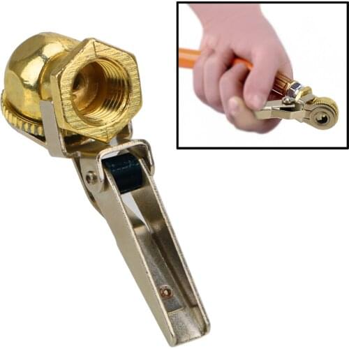 LEEPEE Tire Repair Tools Brass For Tire Changers Car Air Chuck Tire Universal Clip-On Ball Foot Auto