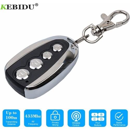 KEBIDU 433Mhz Rolling Code Remote Duplicator Garage Door Remote Control Opener Electric Face to Face Car Gate Transmitter