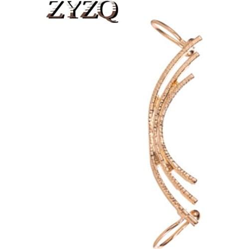 ZYZQ Classic Simple Ear Clip Elegant Daily Wear Women Accessories Korean Stylish Jewelry No-Piercing Earrings Wholesale Lots