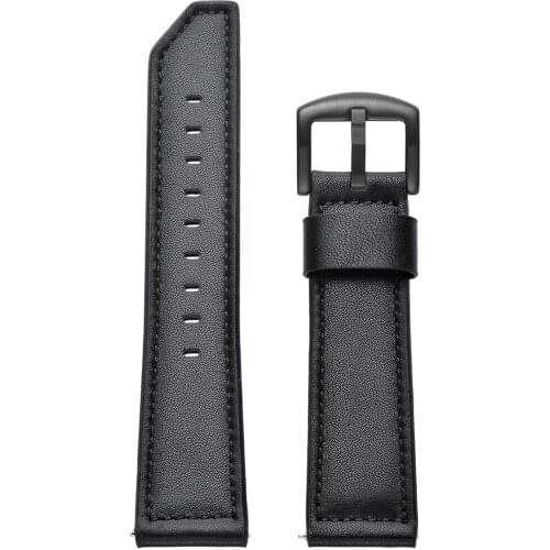 Leather Strap for Xiaomi Huami Amazfit GTS / Bip lite / Amazfit GTR Stratos 3 Wrist Band Watchband Bracelet 22 20mm Brown Black