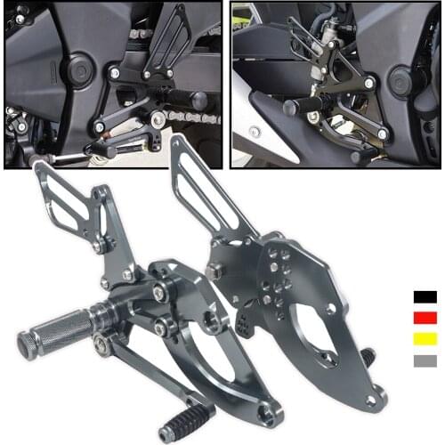 Motorcycle CNC Left & Right Adjustable Rearsets Footrests Footpegs Rear Set Foot Pegs For Honda CBR250RR CBR 250 RR 2017-2018
