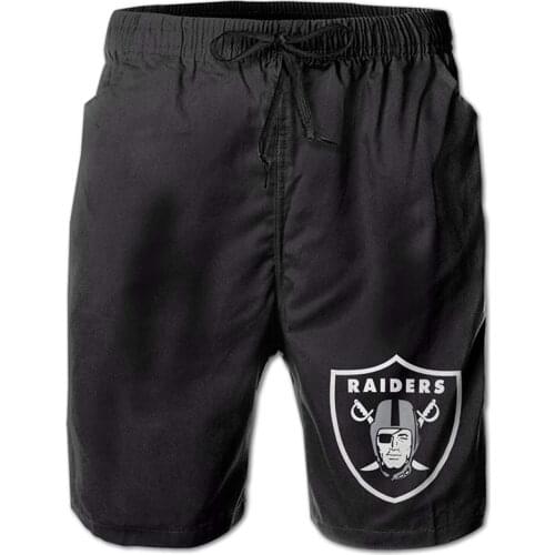 Oakland Raider Mens Shorts Breathable Beach Board Shorts Swim Trunks Quick Dry