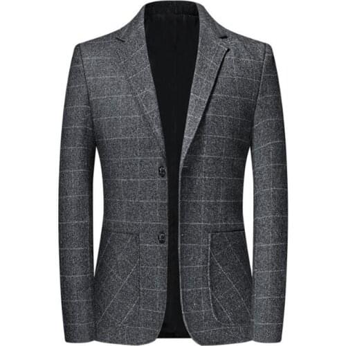 High Quality Mens Blazer Jacket Business Blazer Suit Jacket Slim Fit Blazers Coat Casual Overcoat