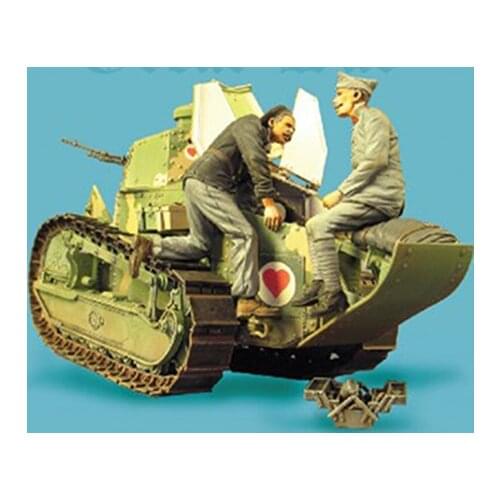 New Unassembled 1/35 ancient repaires crew include 2 man (NO TANK ) Resin Figure Unpainted Model Kit