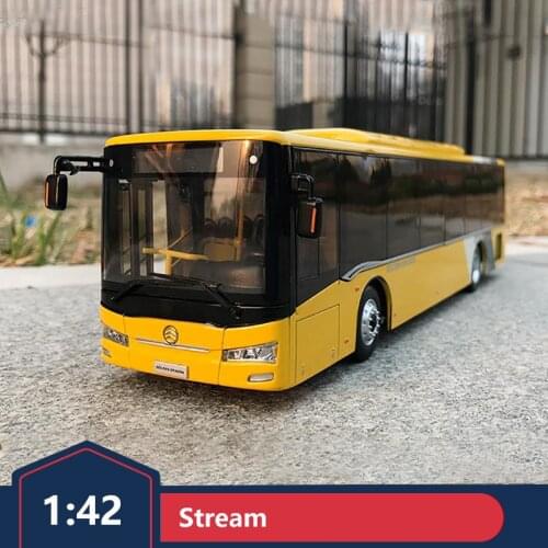 Original 1:42 Xiamen Jinlu Chuanliu Bus Passenger Bus Passenger Transport Bus Car Model Car Model Collection