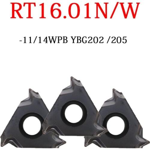 RT16.01N RT16.01W 11WPB 14WPB YBG202 YBG205 Original Blades Thread Inserts High Efficient 10PCS CNC Lathe Machine Cutter