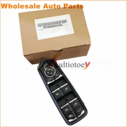 7PP959858AEDML Front Left Drive Side Master Power Window Switch For Macan Cayenne Panamera 2010-2015 7PP959858RDML 7PP959858MDML