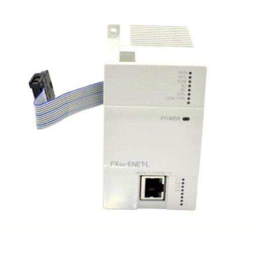 PLC FX3U-ENET FX3U-ENET-L Module connected to Ethernet