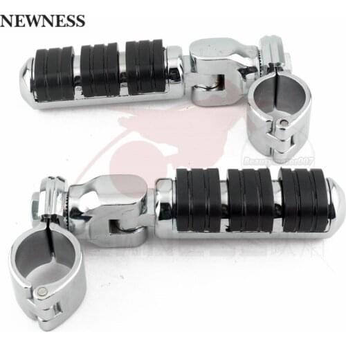 Motorcycle Highway Foot Pegs Footrest Mount Engine Guard Footpegs For Harley Dyna with 32mm/1.25inch Bar