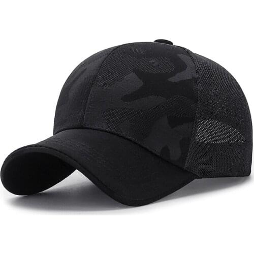 Mesh Cap Women Camouflage Summer Hats For Women Men Unisex Sunshade Breathable Outdoor Sport Cap Leisure Simple Snapback