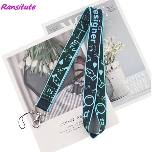 Ransitute R1707 Ps Tool Designer Creative Lanyard Badge ID Lanyards Mobile Phone Rope Key Lanyard Neck Straps Accessories