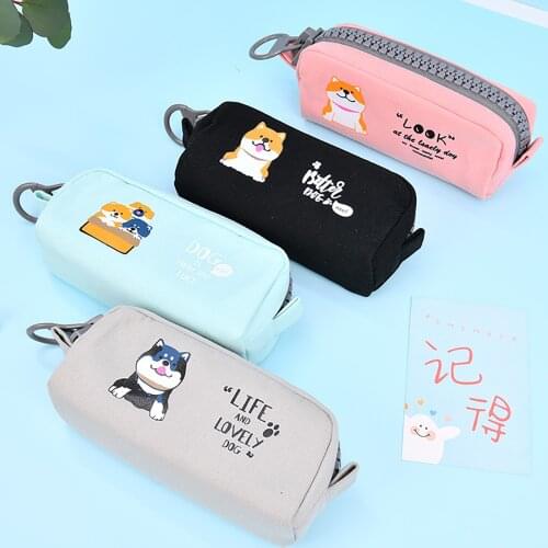 Large Capacity Bag Cartoon Pencil Bag Brush Wrap Holder Pencil Case Makeup Coin Pouch Pen Bag Storage For School Students