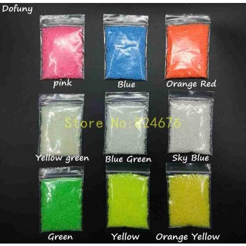 Luminous Sand Noctilucent Stone Sand DIY Nail Art Sand Fairy tiny rock Dust Decoration Glow at Night for Wishing bottle 100g/bag