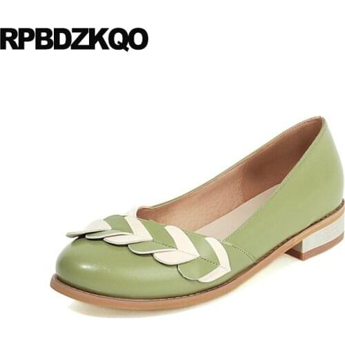 Round Toe Girls Chic Large Size Beige Heart 10 Designer Shoes Women Luxury 2021 Latest 11 Flats School Green Walking Embellished