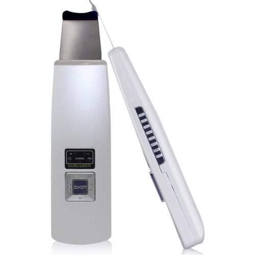 Ultrasonic Pore deep Cleaner Ultrasound Therapy Skin Scrubber Galvanic Beauty Device Face Lift Peeling Massager Machine