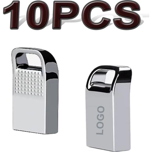 Customized LOGO High quality USB2.0 10PCS High Speed USB Flash Drive 8GB 16GB 32GB 64GB