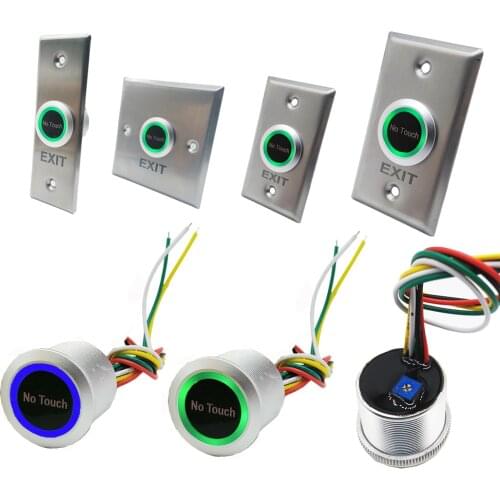 DC12V 24V IP68 Waterproof Time Delay Contactless No Touch Infrared Lock Exit Button Door Release Switch