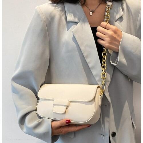 High Quality Pu Leather Chain Shoulder Bag Fashion Ladies Crossbody Bags for Women Designer Female Handbags Small Messenger Bags