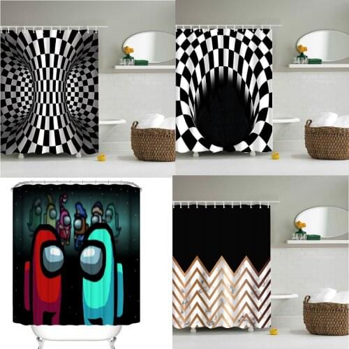 Swirl pattern shower curtain shower curtain set cortina curtain for bathroom shower curtain floral bathroom bathroom curtain set