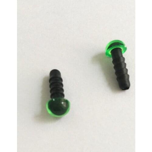 50pcs/lot new arrival 6mm green safety eyes with white washer