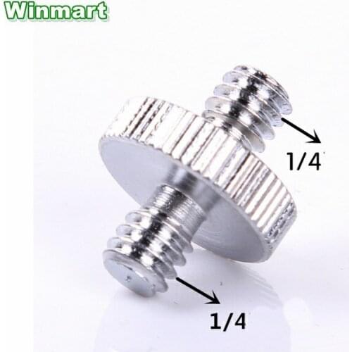 10pcs 1/4" male 1/4" male Camera screws adapter