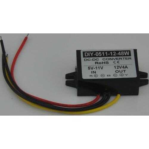 10PCS DC 5V 6V 7V 8V 9V 10V 11V Step Up To 12V 48W Car Power Boost Converter Regulator