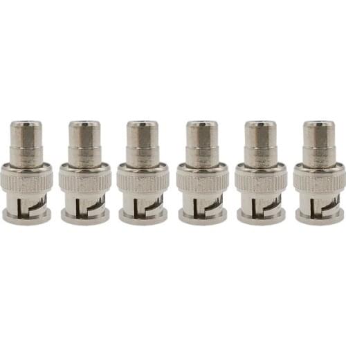 ALLiSHOP 10Pcs CCTV Connector Plug BNC Male to RCA Female Jack Video Adapter/BNC RCA Connector for CCTV Camera