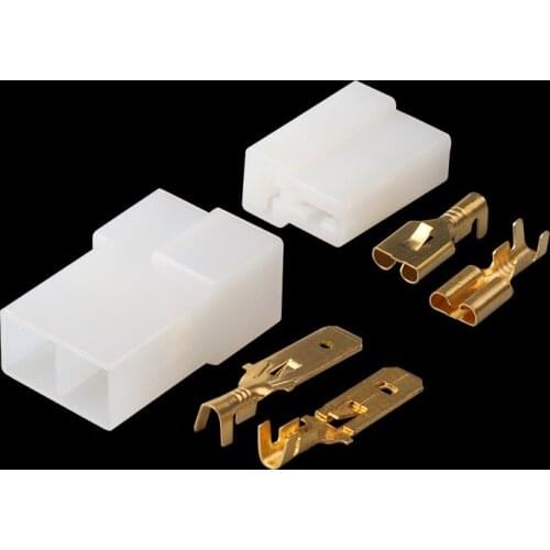 100sets 2 Pin DJ70215-6.3-11/21 Automotive Connector Wiring Harness Connector Plug with Terminal 180908-5 180907-5