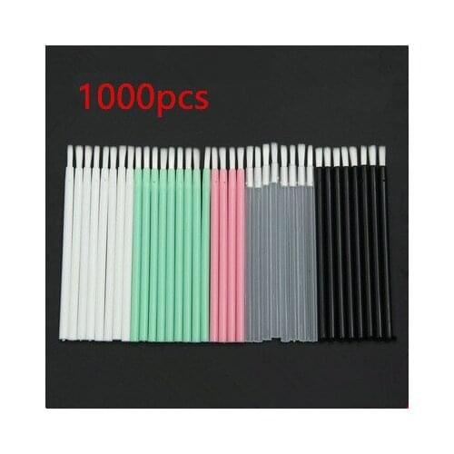 1000pcs Disposable Lip Brush Lipstick Gloss Wands Applicator Makeup Tool Made of plastic and nylon cheap cosmetic