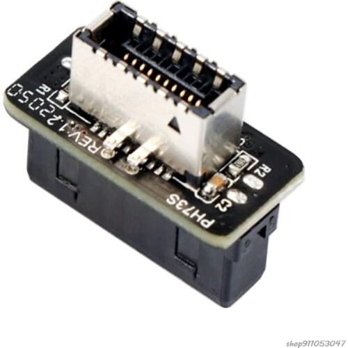 USB 3.0 (3.1 Gen 2) 19 Pin Header to USB 3.1 Type-E Type-C 20 Pin A-Key Header Front Panel Adapter for Motherboard 21 wholesales