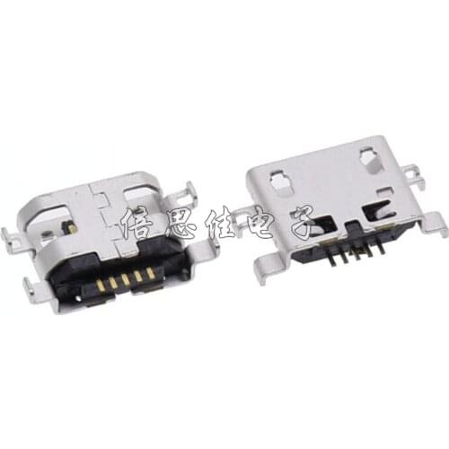 30pcs/USB 5PIN 0.8mm MICRO 5P MK5P Female seat Flat mouth USB Socket