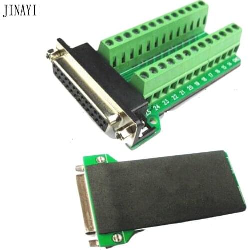5pcs 25 pin DB25 D-SUB Female Male Nuts signals Terminal PCB Breakout Adapter Connector
