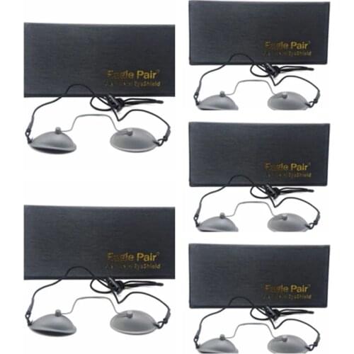 5pcs OD7+ Steel Eyepatch Glasses Laser Protection Safety Goggles IPL Beauty Stainless 190nm-14000nm