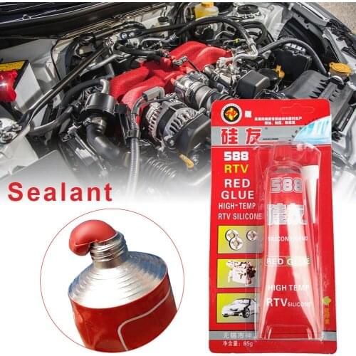 85g Strong Adhesive Glue High Temperature Sealant Waterproof RTV Red Fastening Glue For Car Motor Gap Seal Repair Tools