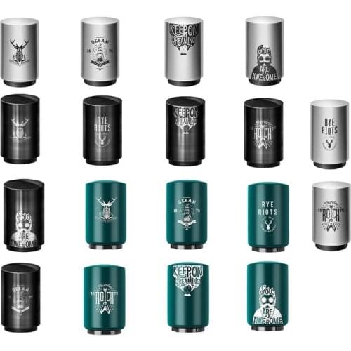 Automatic Beer Bottle Opener Stainless Steel Push Down Juice Drinking Cap Wine Openers Kitchen Gadgets Party Portable Bar